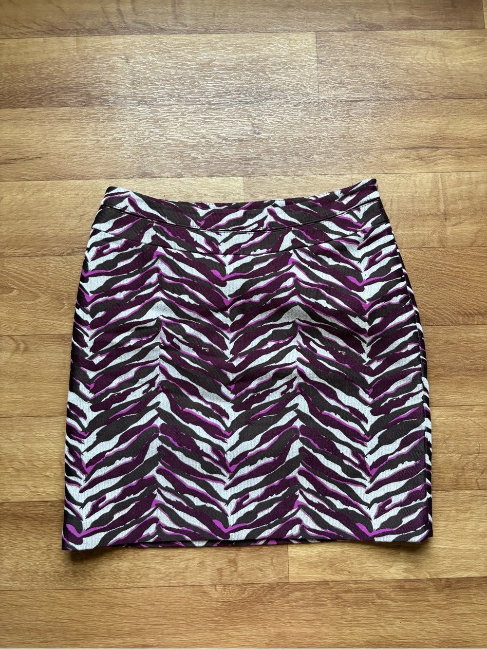 Merona Purple and Black Zebra-Print Mini Skirt - Picture 2 of 12